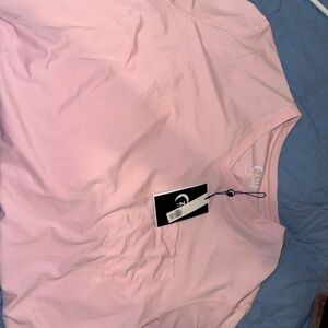 ZYIA Light Pink Pocket Tee